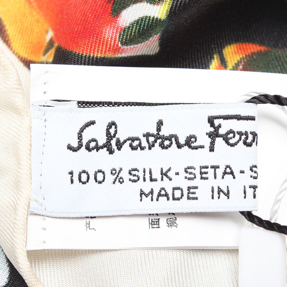 SALVATORE FERRAGAMO Floral Silk Scarf - Picture 5 of 8
